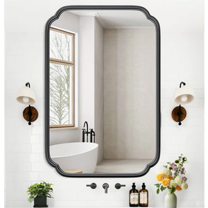 Marleth Modern Rectangular Bathroom Vanity Mirrors Mounted Wall Mirror High-Strength Tempered Glass