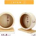 antiai Hamster Wooden Silent Wheel, 12 Inch Small Animal Exercise Wheel Accessories, Quiet Spinner Hamster Running Wheels Prevent Depression Toys for Hamsters, Gerbils, Mice and Other Small Pets (XL)