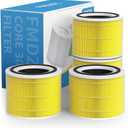 Core 300 Replacement Filter Compatible with LEVOIT Core 300 Core 300S VortexAir Purifier, 3-in-1 Pre-filter, H13 Grade True HEPA and Activated Carbon Filter, Core 300-RF-PA, 4-Pack