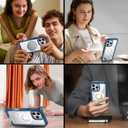 360 Protection Magnetic for iPhone 16 Pro Case Built-in 9H Privacy Screen Protector & Metal Stand[Fit for Magsafe][Anti-Spy][Lens Protector] Heavy Duty Shockproof Phone Case for iPhone 16 Pro