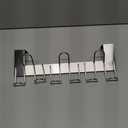 SKOLOO Over The Door Hooks - for Doors up to 1-3/4'' Thickness, Metal Door Hanger with 9 Hooks, Over The Door Hanger for Coats, Hats,Towels, Silver