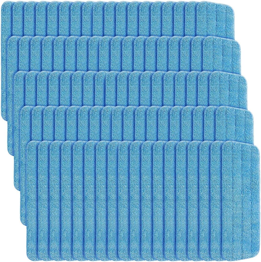 24 Pack Microfiber Mop Pad, Spray Mop Replacement Heads for Wet Dry Mops, Machine Washable Reusable Household Replacement Pads for Hardwood and Hard Surface Floor Cleaning and Scrubbing