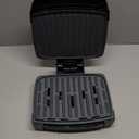 George Foreman Fully Submersible Grill, NEW Dishwasher Safe, Wash the Entire Grill, Easy-to-Clean Nonstick, Black/Grey (4-Serving)