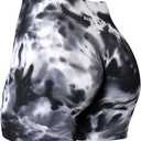 AUROLA Dream Tie Dye Workout Shorts for Women Seamless Scrunch Soft Active Shorts (Medium)