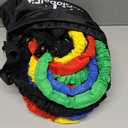 Resistance Bands Set, 10-50 lbs, Multi-Color Exercise Bands with Handles, Carrying Bag
