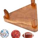 Ball Racks, Soccer Racks, Basketball , Volleyball Souvenir Display , made of walnut wood