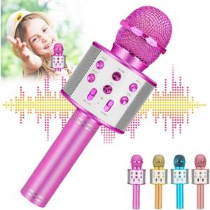 Kids Karaoke Microphone for Girl Toys: Christmas Birthday Gifts Ideas for 3 4 5 6 7 8 9 10 Year Old Girls (Purple)
