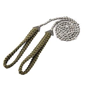 Pocket Chainsaw with Paracord Handle 36 Inches 16 Teeth Long Chain Hand Saw Fast Wood & Tree Cutting Emergency Survival Gear Best for Camping Backpacking Hiking Hunting.