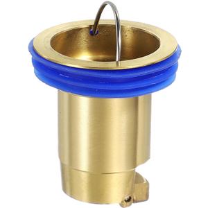 uxcell Odor Proof Floor Drain, 2" Brass Floor Drain Cover Shower Plug Drain Backflow Preventer Suitable for Pipes Tubes Bathroom Kitchen, Gold