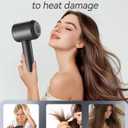 Hair Dryer, 140, 000 RPM High Speed Blow Dryer for Fast Drying, Negative Ionic Hair Dryers for Women, Thermo Control Lightweight Hairdryer for Home and Travel Black