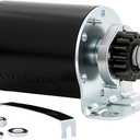 5742N Starter Motor 16 Teeth Compatible with L118 L120 Briggs & Stratton for Lawn Mower 7-22Hp41022003 497595 497594 391423 390838 392749 394805 491766 693054 SBS0001 AM122337 LG497595 (Steel Gear)