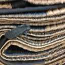 SAND MINE Reversible Mats, Plastic Straw Rug, Modern Area Rug, Large Floor Mat and Rug for Outdoors, RV, Patio, Backyard, Deck, Picnic, Beach, Camping, Trailer, Black & Brown, 9' x 18'