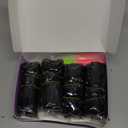 Afro Kinkys Bulk Human Hair 16 Inch 4 Bundles Black Afro Kinky-Curly Human Hair Bulk for Twist, Dreadlock Extensions Micro Loc Repair Twist Braids 4C Curly for Mini Twist