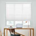 DEZ FURNISHINGS Cordless 1.5" Light Filtering Cellular Shade, 35" W x 64" H, White