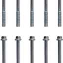 10 Pack GY6 engine crankcase right cover screw, suitable for 50cc-200cc QMB139 157QMJ Chinese moped, screw model M6 (6x95 mm/0.23x3.74 in)