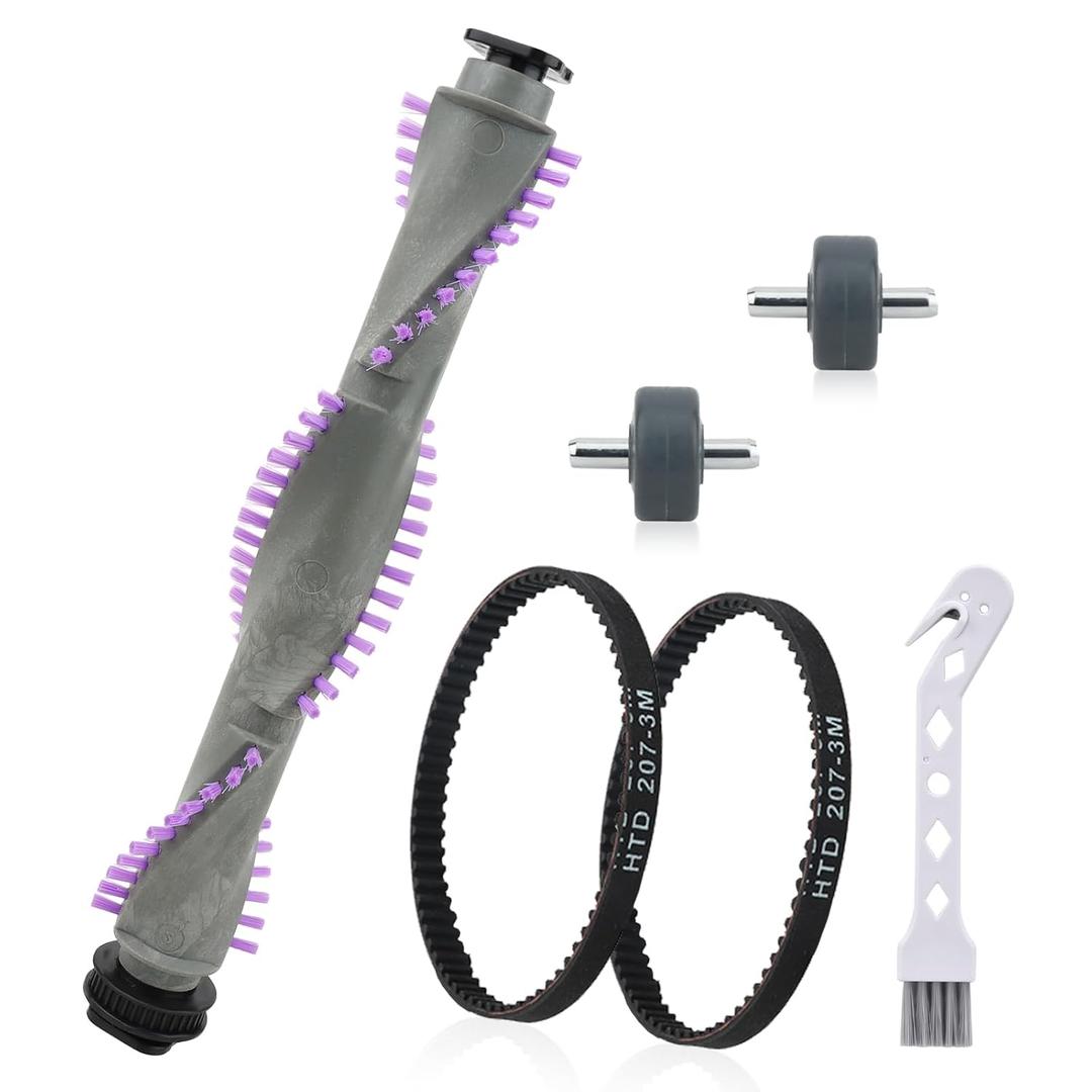 Roller Brush Replacement for Shark Navigator Lift Away NV350,NV352,NV353,NV360,NV356E,NV42,NV80,UV420,NV70,NV41,NV71,NV90,NV22 Series Upright Vacuum1 Roller Brush + 2 Belts + 2 Wheels