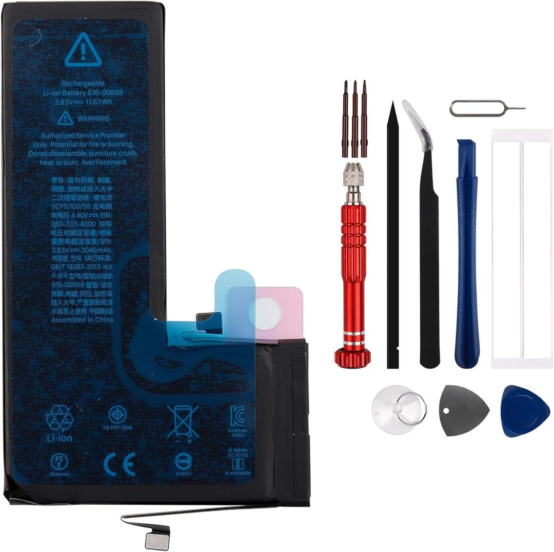New Rechargeable Battery 616-00659 Compatible with iPhone 11 PRO with Tools New Rechargeable Battery 616-00659 Compatible with iPhone 11 PRO with Tools