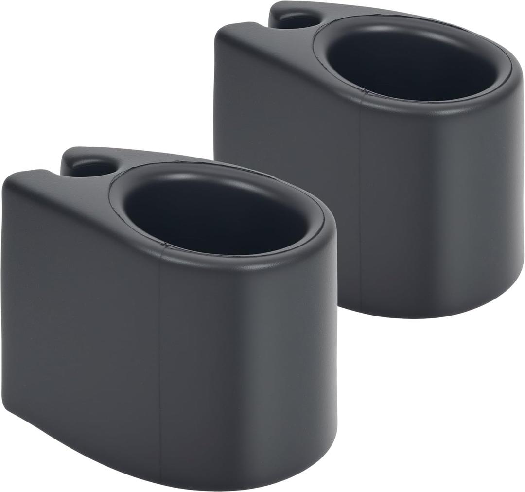 Boat Cup Holder, 2 Pcs | No Drilling Install, Bimini Top Rail or Pole, Universal Boat Accessories, For Men