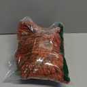 Kevin Textile Fall Soft Velvet Solid Square Decorative Cushion Cover Handmade Pillowcase with Hidden Zipper for Seasonal Autumn 2 Packs 18x18 Inch Burnt Brick