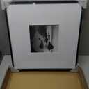 MCS Master & Co. Foundry Metal 18x18 Matted Picture Frame with 8x8 Photo Display, Black Vertical & Horizontal Wall Hanging Frame for Photos & Artwork (1-Pack)