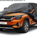 Kayme 7 Layers SUV Car Cover Custom Fit for Kia Seltos (2019-2025) Waterproof All Weather for Automobiles,Outdoor Full Cover Rain Sun UV Protection.Black