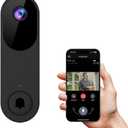 Doorbell Video Camera Wireless with Chime, Live View, Night Vision, 2-Way Audio, Battery Powered doorbell Camera, Optional Cloud Storage, 2.4GHz Wi-Fi Only