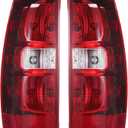 Boine Tail Light Compatible With 2007-2014 Chevy Tahoe Suburban 1500 2500 Driver and Passenger Side Rear Light Housing Brake Lamps Replaces GM2801196 GM2800196