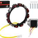 Alternator Stator Coil 2Pin w/Regulator For Briggs & Stratton Engines 10-16 Amp 592830 Replaces for OEM 592830, 696458, 691064, 393295 845907 394890 797375