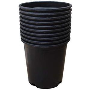 Nursery Pot 1 Gallon 1 Gal 2 Gal 3 Gal 5 Gal 7 Gal 10 Gal 15 Gal Nursery Container Injection Molded Pot Fit for Plants Soil Growers or Hydroponics (10,5 Gallon)