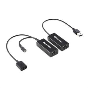 Cable Matters USB Over Ethernet Extender with Power Adapter up to 150 ft - Full USB 2.0 Support for Keyboard, Mouse, Webcam, and More