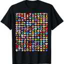 Heart Flags All Countries Flags of The World Flags Unity Day T-Shirt, M