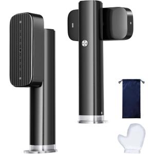 Steamer for Clothes, Portable Handheld Garment Steamer for Fabric Wrinkles Remover, 15s Fast Heat-up, 90ml Water Tank with Heat-Resistant Gloves, Convenient clothes steamer for Home, Travel 2 (Black)