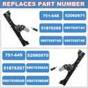Front Right Power +Left Power Window Regulator and Motor Assembly Compatible with Fiat 500 1.4L 2012-2019 Replaces Part Number 751-649 751-648 Driver Side + Passenger Side