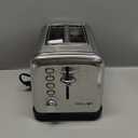 Toaster 2 Slice, Extra Wide Slot Toaster for Bagels, Bread, Waffles, 7 Shade Settings, 4 Main Functions, Removable Crumb Tray, 900 Watts Toasters, Brushed Stainless Steel