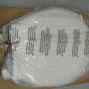 Centoco Round Toilet Seat, Scratch-Resistant Plastic Finish, Fits Kohler/American Standard/TOTO, Light Weight Residential, Made in the USA, DSAMAZ12-416, Biscuit