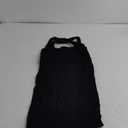LASLULU Womens Bodycon Mini Dress Backless Built in Bra Casual Cute Sundresses Ribbed Summer Tank Dress (M, Black)