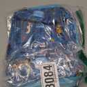 Insulated Kids Dual Compartment Lunch Bags Tote Pack for Girls Boys Toddler Kindergarten School Picnic Food Cooler Boxes with Shoulder Strap (Blue Car)