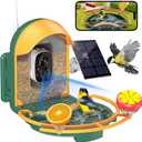 Bird Feeder with Camera, AI Recognition, Bird Bath, Solar Powered