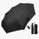 Compact Travel Windproof Umbrella, 43" Black