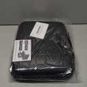 Fireproof Document Box, Hard Case Fireproof File Organizer with Lock and 13 Pocket Accordion File Folder, Portable Safe Box for Home Office Travel to Storage Important Documents Laptop Black