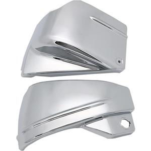 Motorcycle Left & Right Battery Fairing Covers Side Panel Oil Tank Cover for Yamaha V-Star 650 / DragStar 650 / XVS650 / XVS650A Custom Classic (Chrome