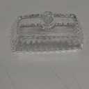Clear Glass Butter Dish with Lid, Covered Butter Stick Holder Tray, Crystal Glass Butter Storage Container for Fridge Countertop