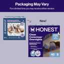 The Honest Company Comfort Dry Overnight Diapers, Up to 12 Hours Protection, Hypoallergenic, Cozy Cloud + Star Signs, Club Box Size 5 (27+ lbs), 40 Count