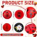 2 x Retisee 18 Pcs Ladybug Party Decorations Kit Red Black Polka Dot Lanterns