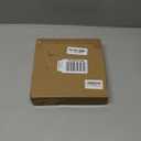 THKRLOF 6x6 Picture Frame with Mat for 4x4, Wavy Edge Wooden Real Glass Photo Frame for Tabletop and Wall Hanging, White, 1 Pack