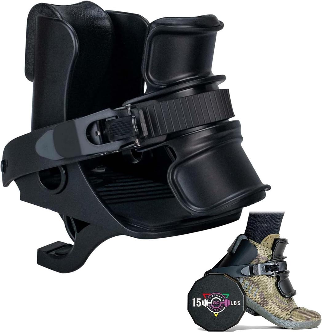 Foot Dumbbell Attachment, Dumbbell Weights for Legs Holder, Weight Training for Legs, Adjustable1-120 lbs, Leg&Core&All Around Workout, Left/Right Foot