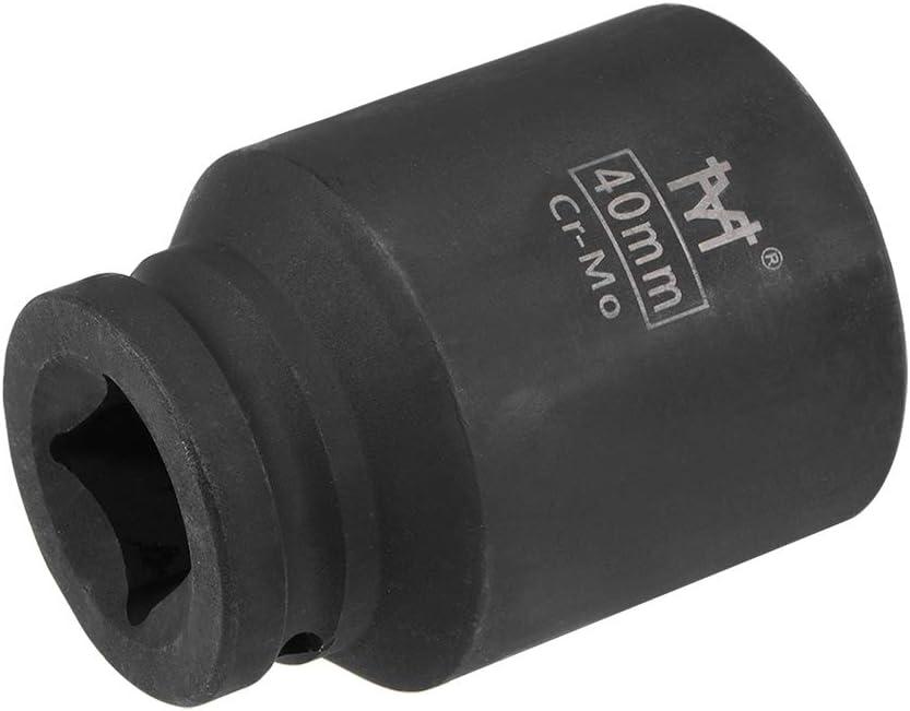 uxcell 3/4-Inch Drive by 40mm Deep Impact Socket, 6-Point, Cr-Mo Alloy Steel, Metric