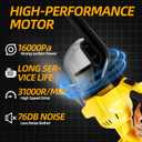 Cordless Handheld Vacuum Cleaner CVC010B, 31000 RPM, Stick Vacuum with Filtration HEPA for Vehicles, Workshop and Home Cleanning, No Battery or Charger Included (Bare Tool)