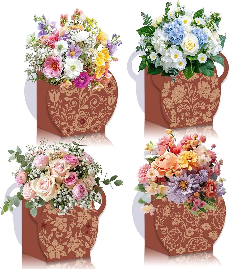 12PCS Retro Brown Mexican Fiesta Gift Boxes, Cielito Lindo Party Decorations for Centerpieces, Fiesta Party Supplies for Cinco De Mayo, Wedding, Birthday Celebrations