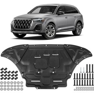 Engine Splash Shield Case Guard Compatible with Audi Q7 2017 2018 2019 2020 2021 2022 2023 2024 Engine Cover Mud Flaps